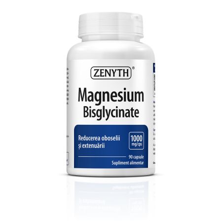 Magneziu Bisglicinat, 1000 mg, 90 capsule, Zenyth