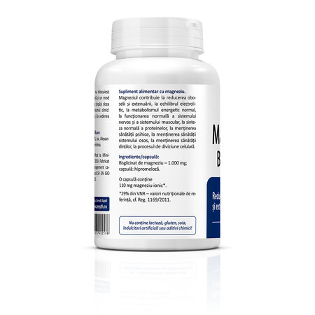 Magneziu Bisglicinat, 1000 mg, 90 capsule, Zenyth 772382