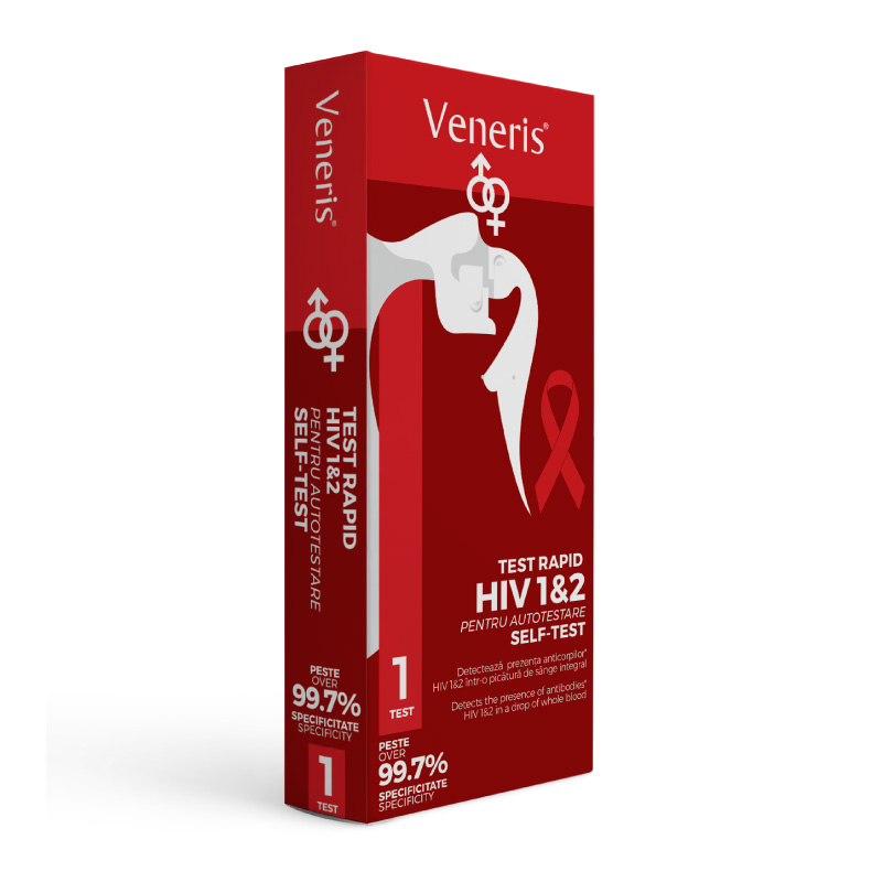 Test rapid HIV 1 si HIV 2 Veneris, 1 bucata, Barza