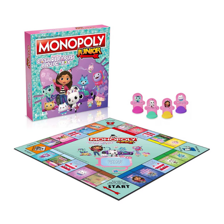 Monopoly junior Casa de Papusi a lui Gabby, 5 ani +, Winning Moves 622140
