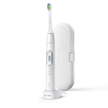 Periuta de dinti sonica electrica cu toc de transport Philips Sonicare ProtectiveClean 6100, alb, HX6877/28, Philips 629062
