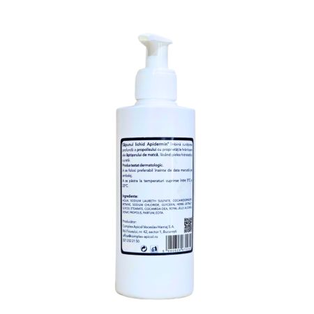Sapun lichid cu laptisor de matca si propolis, 200 ml, Apidermin  737965