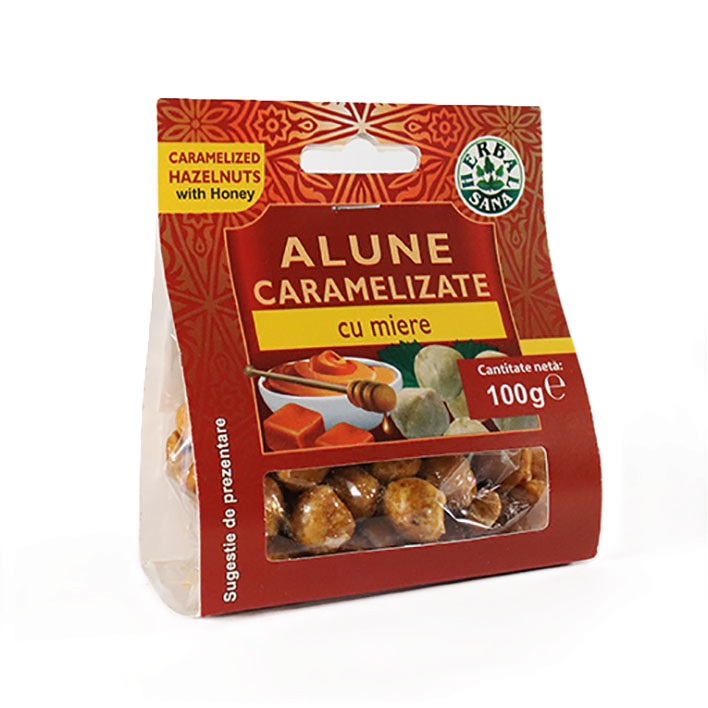 Alune caramelizate, aroma de miere, 100 g, Herbal Sana