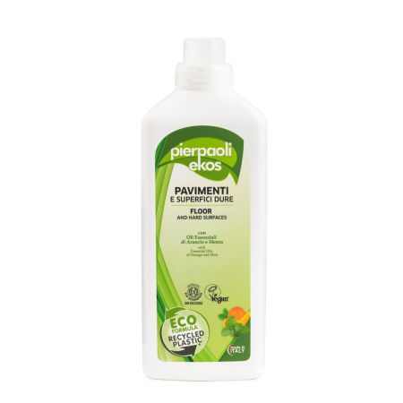 PIERPAOLI EKOS SOLUTIE DE CURATARE PODELE SI SUPRAFETE DURE CU ULEI ESENTIAL DE PORTOCALE SI MENTA 100ML BIO* 592568