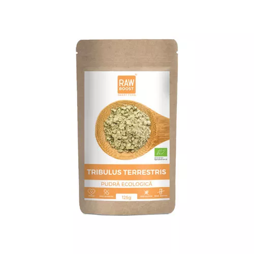 Pudra Bio Tribulus Terrestris, 125 g, Rawboost