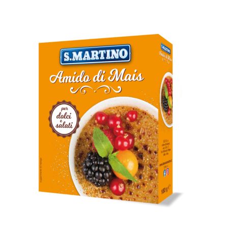 S.MARTINO AMIDON DE PORUMB PENTRU PREPARATE DULCI SI SARATE FARA GLUTEN 180 GR 08049018