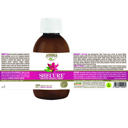 Shecure Sirop, 200 ml, Ayurmed 677025
