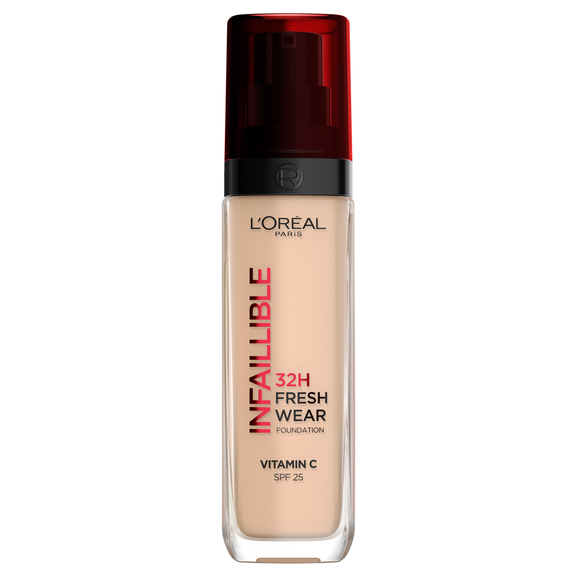 Fond de ten rezistent la transfer Infaillible 32H Fresh Wear, 132 Warm, Subton Rece, 30 ml, Loreal Paris