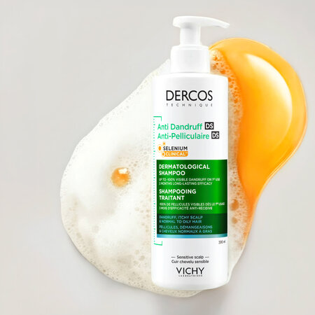 Sampon antimatreata pentru par normal spre gras Dercos, 390 ml, Vichy 816111