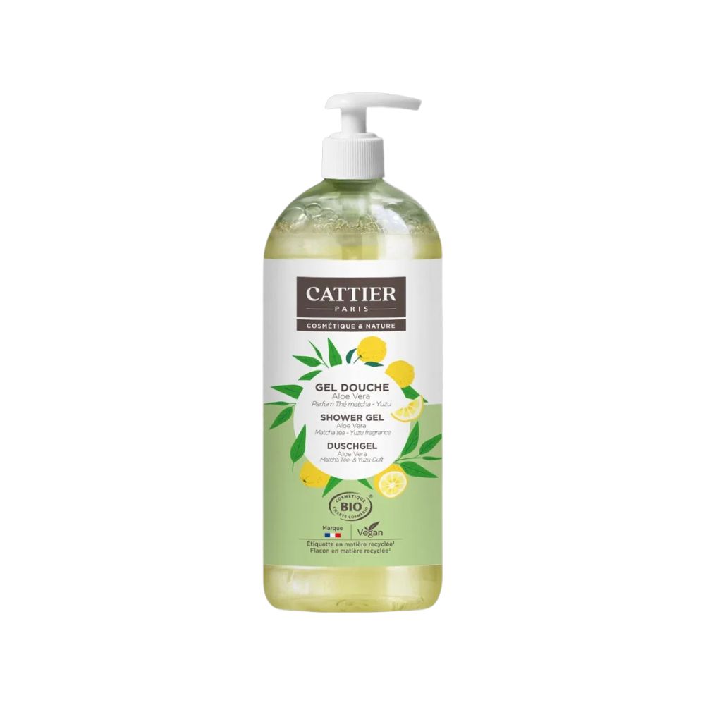 Gel de dus cu ceai matcha si lamai yuzu, 1000 ml, Cattier