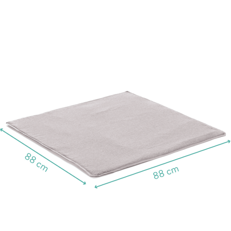 Tarc de joaca Mia, 95x95x68 cm, Grey Melange, Fillikid 599333