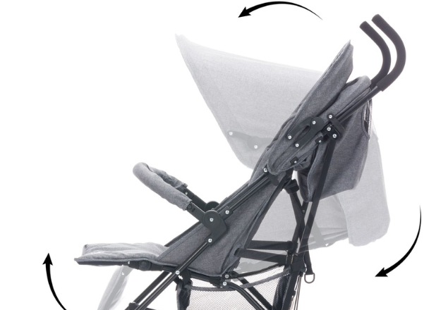 Carucior sport tip umbrela Sprinter, +6 luni, Grey, Fillikid