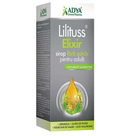 Sirop pentru adulti fara zahar Lilituss Elixir