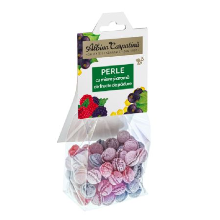 Perle cu miere si fructe de padure, 100g, Albina Carpatina