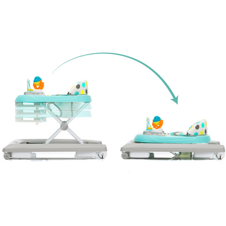 Premergator cu Jucarie, Buline Mint-Grey, 6 luni+, Fillikid 599580