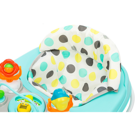 Premergator cu Jucarie, Buline Mint-Grey, 6 luni+, Fillikid 599582