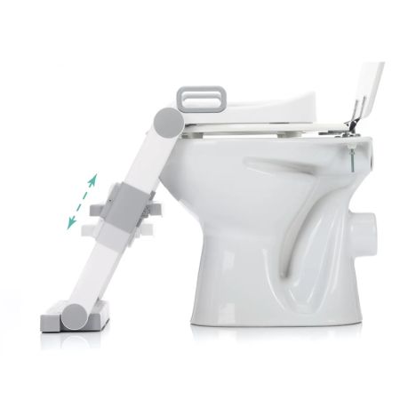 Scara cu reductor moale pentru WC, Alb/Gri, 2 ani+, Fillikid 726273