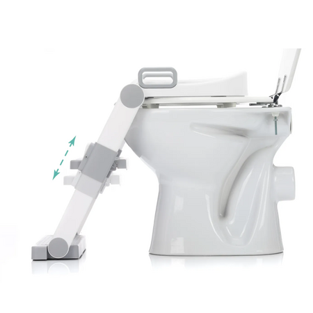 Scara cu reductor moale pentru WC, Alb/Gri, 2 ani+, Fillikid 726273