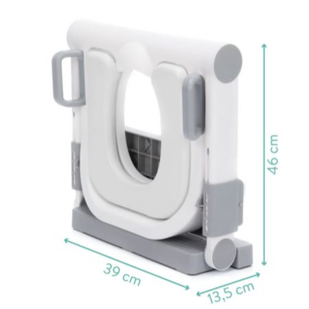 Scara cu reductor moale pentru WC, Alb/Gri, 2 ani+, Fillikid 726274