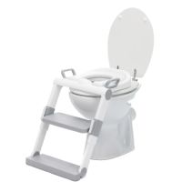 Scara cu reductor moale pentru WC, Alb/Gri, 2 ani+, Fillikid