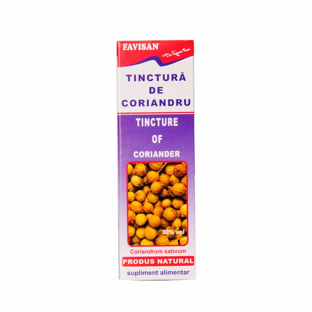 Tinctura de coriandru, 50ml, Favisan