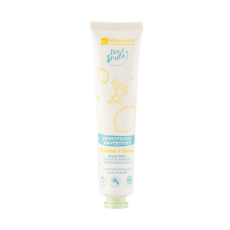 LA SAPONARIA PASTA DE DINTI PROTECTOARE CU LAMAIE SI GHIMBIR 75 ML BS002M075