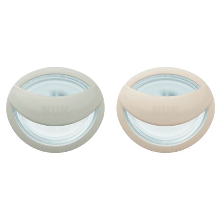 Set 2 suzete din silicon Mommy Feel, 0-9 luni, 2 bucati, Gri, Nuk 599983