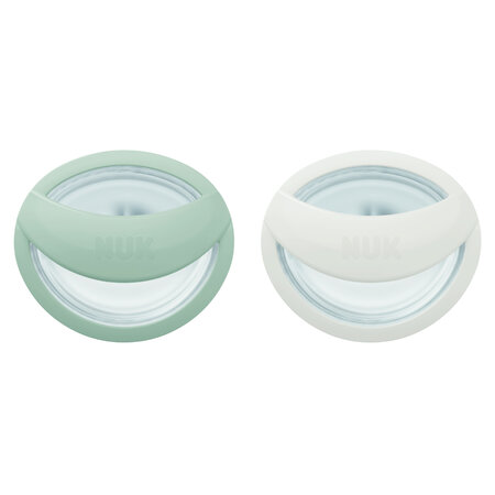Set 2 suzete din silicon Mommy Feel, 0-9 luni, 2 bucati, Verde, Nuk 599990