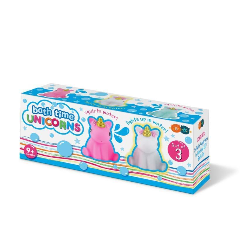 Set unicorni cu led pentru baie, 9 luni+, Buddy & Barney