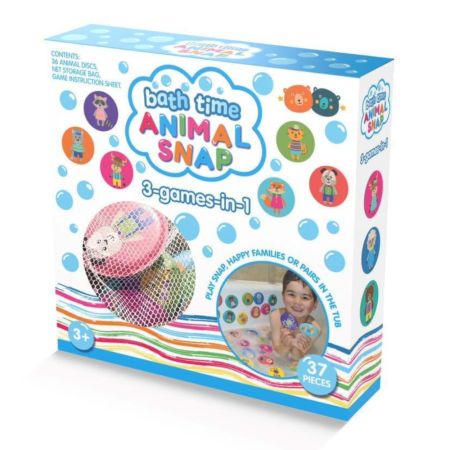 Joc educativ pentru baie 3 in 1, 3 ani, Animal Snap, Buddy & Barney