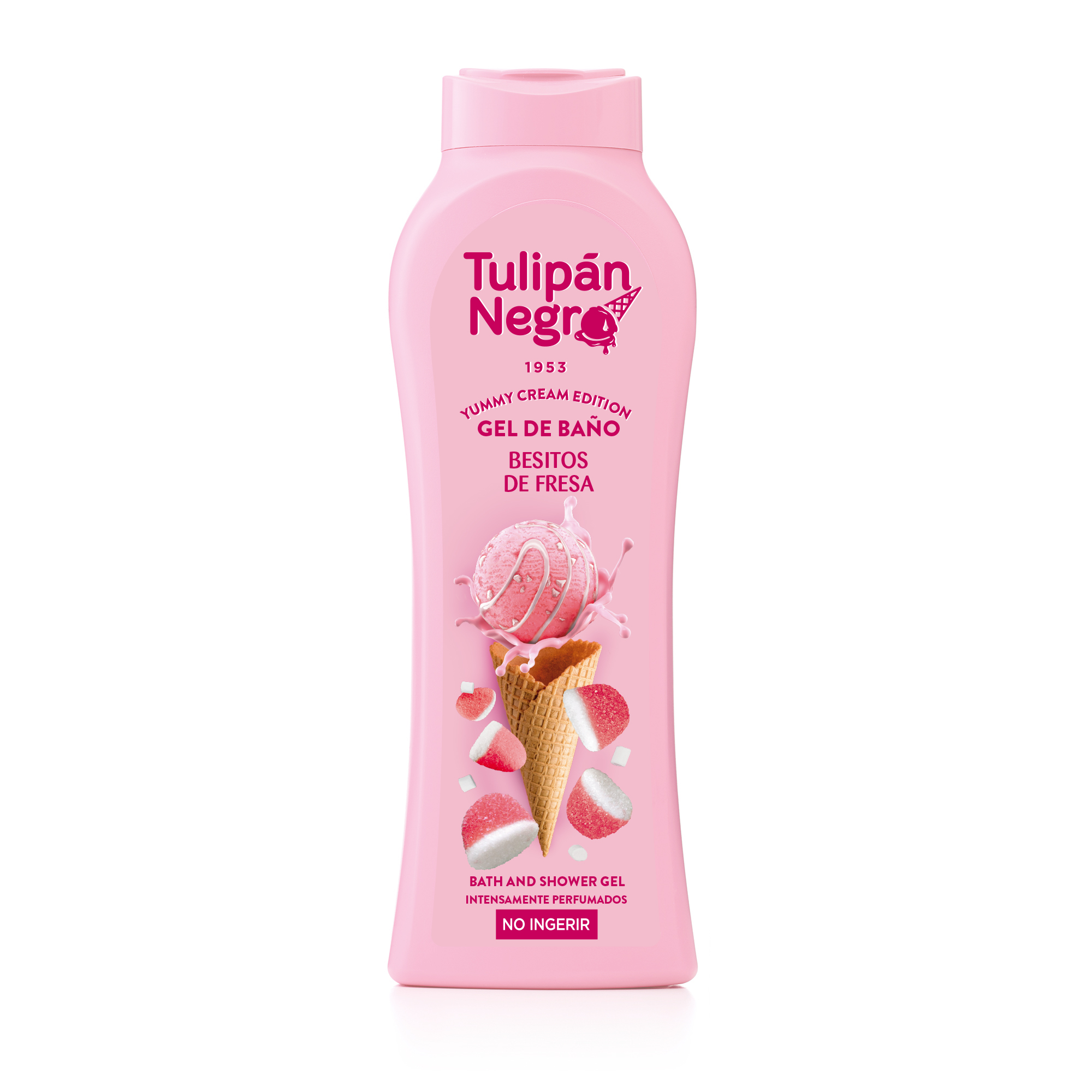 Gel de dus Besitos de Fresa, 650 ml, Tulipan