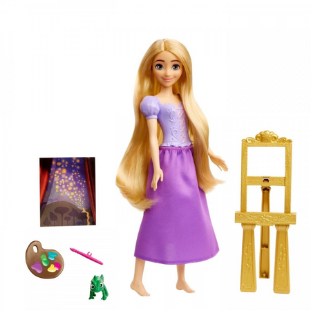 Set Papusa Rapunzel pictorita, +3 ani, Disney Princess 600512