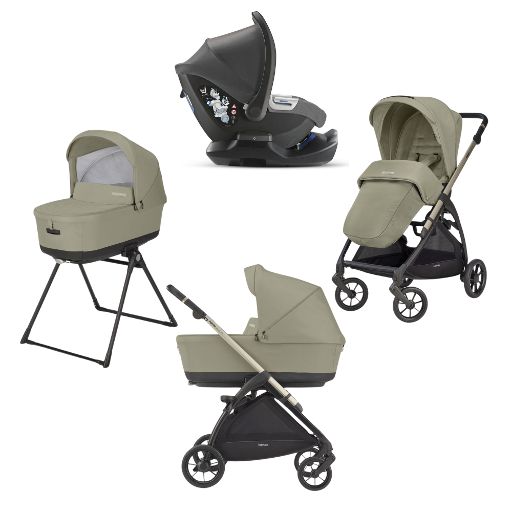 Sistem Carucior 4 in 1 Electa Quattro Cab, Nolita Beige, Inglesina