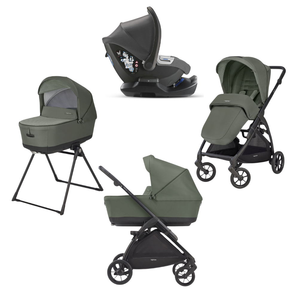 Sistem Carucior 4 in 1 Electa Quattro Cab, Tribeca Green, Inglesina