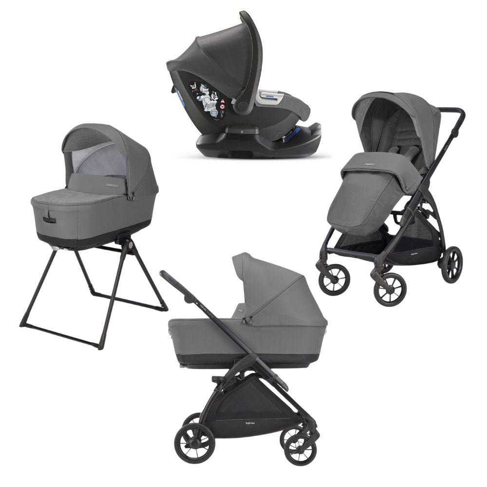 Sistem Carucior 4 in 1 Electa Quattro Cab, Chelsea Grey, Inglesina