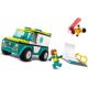 Ambulanta de urgenta si practicant de Snow Boarding, +4 ani, 60403, Lego City 600829