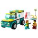 Ambulanta de urgenta si practicant de Snow Boarding, +4 ani, 60403, Lego City 600827