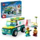 Ambulanta de urgenta si practicant de Snow Boarding, +4 ani, 60403, Lego City 600830