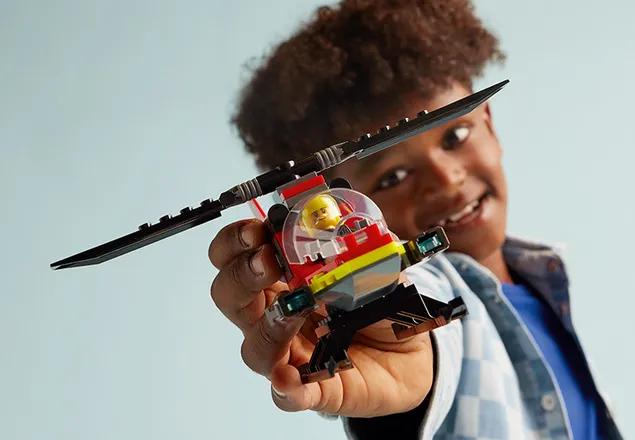 Elicopter de pompieri, +5 ani, 60411, Lego City