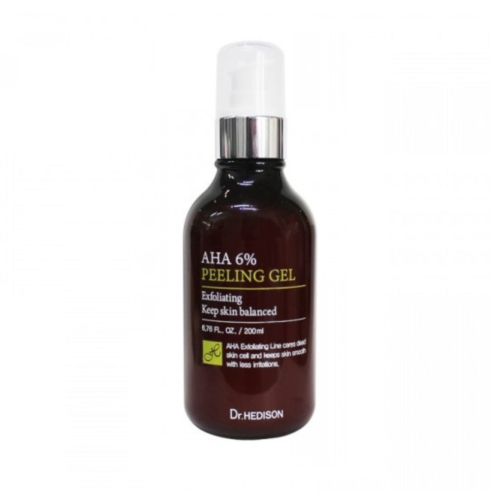 Gel de exfoliant cu acid AHA 6%, 200 ml, Dr Hedison