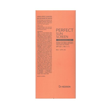 Crema de fata hidratanta cu SPF50 Perfect SunScreen, 50 ml, Dr Hedison 795341