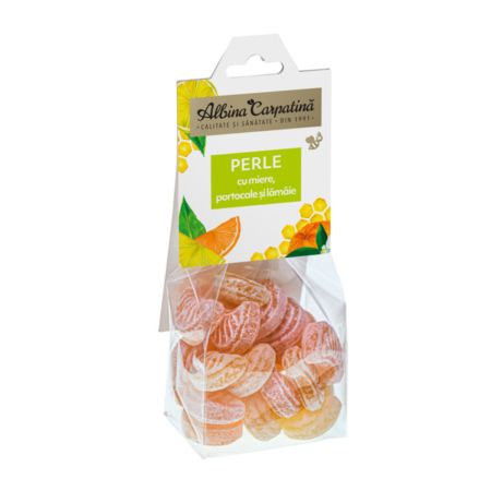 ALBINA CARPATINA PERLE CU MIERE, PORTOCALE SI LAMAIE 100GR