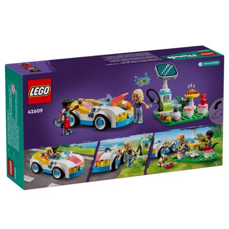 Masina electrica si incarcator, 6 ani+, 42609, Lego Friends