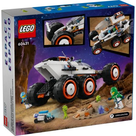 Rover de explorare spatiala si viata extraterestra, +6 ani, 60431, Lego City