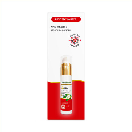 Crema pentru albit pete pigmentare si pistrui Alba ca Zapada, 45 ml, Vivanatura 765032