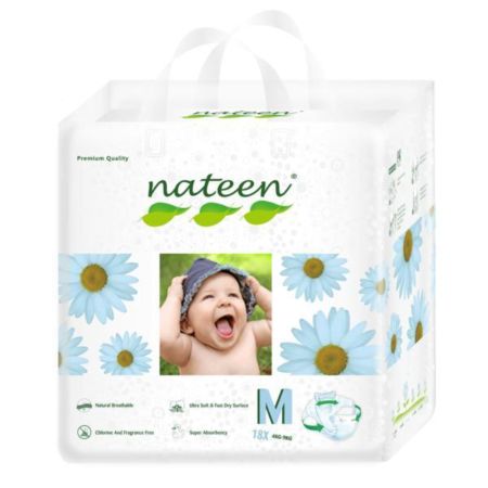 NATEEN SCUTECE ECOLOGICE PREMIUM LINE HIPOALERGENICE FIXARE 3D FLEX&FIT NR.3 6-10 KG 18 BUC  BDM18