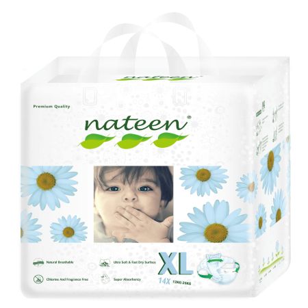 NATEEN SCUTECE ECOLOGICE PREMIUM LINE HIPOALERGENICE FIXARE 3D FLEX&FIT NR.5 10-20 KG 14 BUC  BDXL14