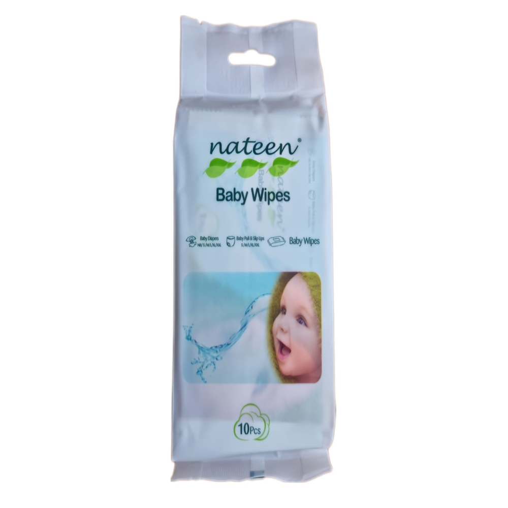 Servetele umede 99% apa Baby Wipes, 10 bucati, Nateen