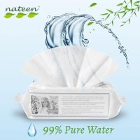 Servetele umede 99% apa, pentru tetine si suzete Baby Wipes, 80 bucati, Nateen