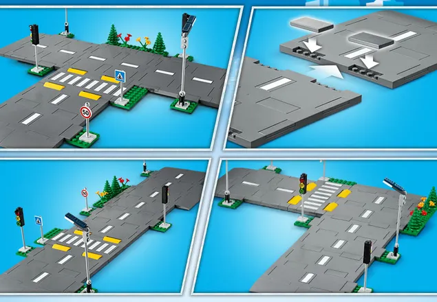 Placi de drum, +5 ani, 60304, Lego Gity